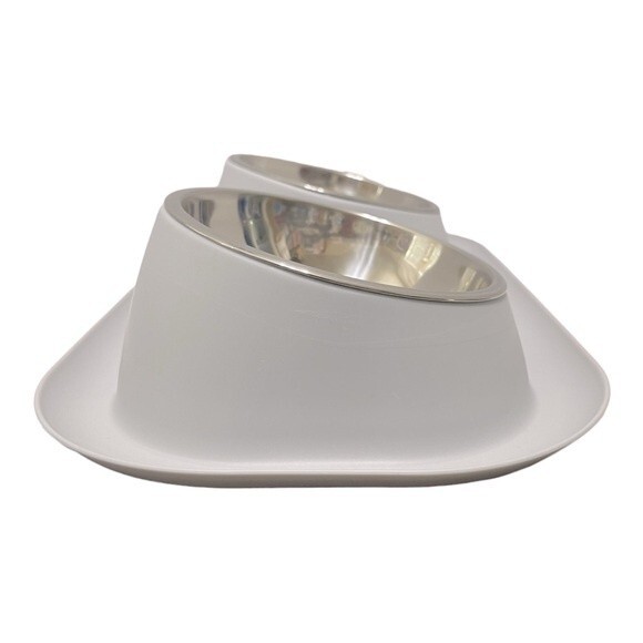 Raised Double Bowl Dog/Cat Feeder - Picture 4 of 6